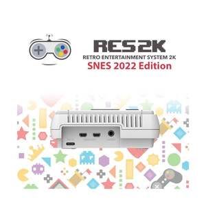 เครื่องเล่นวิดีโอเกม RES2k รุ่นปี 2022 เวอร์ชั่น SNES 42 เครื่องเล่น 16,000 เกม วัสดุพลาสติก ปลั๊กแบบ EU เชื่อมต่อทีวี รองรับรูปแบบ FC GB - Product Image 4