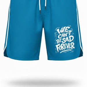 Shorts de plage décontractés en satin pour hommes, taille haute, avec cordon de serrage, séchage rapide, légers et confortables, parfaits pour la natation et les sorties estivales - Product Image 5