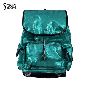 Custom Designers Sublimation Sports Cheerleader Cheerleading Glitter Travel Bag Cheer <b>Backpack</b> - Product Image 4