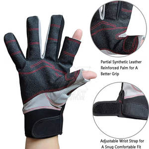Guantes de Vela Ligeros de Cuero Suave 2025, Guantes Deportivos Acuáticos de Secado Rápido para Navegación, Pesca y Actividades al Aire Libre - Product Image 2