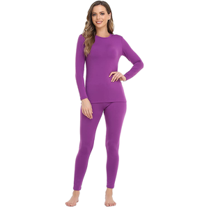 Trajes térmicos de algodón 100% para mujer Estampado transpirable y sin costuras para invierno - Product Image 2