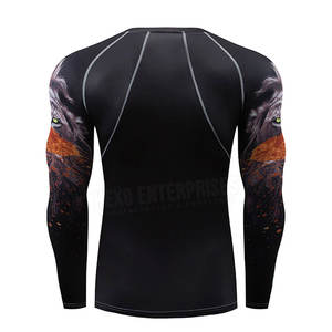 Profesional hecho en fábrica diseño personalizado MMA en blanco Rash Guard BJJ Rash Guard personalizar su logotipo - Product Image 2