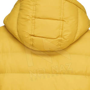 Chaqueta acolchada de lona unisex de alta calidad con cuello levantado estilo de invierno con capucha precio bajo MOQ hecho en Pakistán - Product Image 4