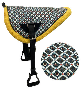OEM Tapis de selle d'équitation sans arceau, en polycoton antidérapant avec mousse à mémoire de forme, pour étrier et sangle, taille personnalisée, plusieurs designs - Product Image 3