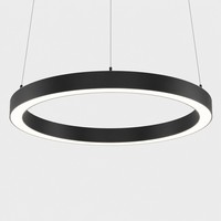 Lustre LED circulaire moderne à intensité variable pour balcon, 1200 mm, design exécutif