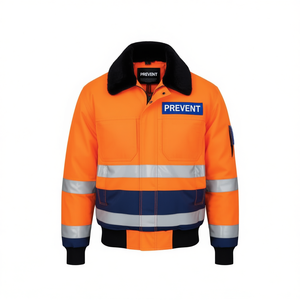 Blouson de pilote haute visibilité orange/bleu taille L – Équipement de sécurité et de survie avec fonction PREVENT - Product Image 2