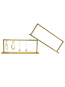 Présentoir à bijoux simple pour boucles d'oreilles colliers bagues organisateur minimaliste pour coiffeuse et usage quotidien - Product Image 3