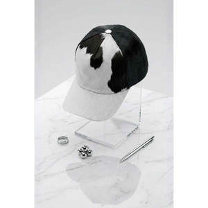 Gorra de Béisbol Clásica de Cuero Vacuno, Unisex, de 5 Paneles con Visera Curva - Product Image 1