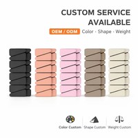 ZenFlow Accessoires de yoga écologiques essentiels : Kit de chaussettes et poids de cheville en silicone beige