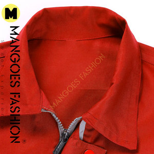 T-shirt de travail de mécanicien automobile de haute qualité en coton à manches courtes, avec deux poches, imprimé sérigraphié, couleur personnalisable - Product Image 3