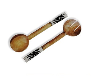 Acacia <b>Wooden</b> <b>Salad</b> <b>Server</b> Set OODEN <b>SALAD</b> <b>SERVER</b> SET OF 2 HAND MADE UNIQUE KETCHENWAR - Product Image 5