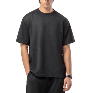 Camiseta de Verano para Hombre, Lisa, de Alta Calidad, Venta de Fábrica, Precio Bajo, Personalizable, OEM, Transpirable, de Seda/Algodón - Product Image 4