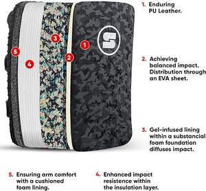 Premium Quality Curved Arm <b>Pad</b> for <b>Thai</b> Kickboxing <b>Muay</b> <b>Thai</b> MMA Training Focus Punch Mitts for Fitness Protection Boxing Target - Product Image 4