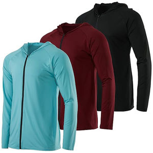 Veste de sport à fermeture éclair respirante à séchage rapide pour hommes, combinaison de fitness, veste à capuche d'entraînement à manches longues, 2026, vente en gros - Product Image 1