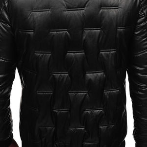 Chaqueta Bomber informal de lona con capucha para hombre, ropa de abrigo cálida, forro suave, diseño moderno, ajuste elegante, disponible en todos los colores, fábrica fría - Product Image 6