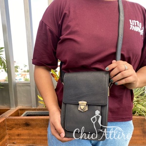 Vintage Casual Design Small <b>Men</b> and Women Crossbody <b>Bag</b> Portable Buffalo Leather <b>Messenger</b> Made of Genuine Leather Shoulder <b>Bags</b> - Product Image 1