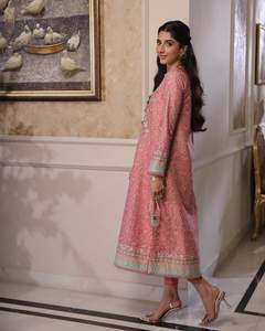 Collection de mariage de luxe indien pakistanais dernière mousseline de soie brodée Salwar Kameez vente chaude 0371 robe Viscose coton lin - Product Image 4