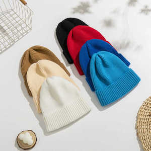 Gorro de Invierno Jacquard para Hombre y Mujer, 100% Algodón, Transpirable, Impermeable, Ajustable, Estilo Moderno con Vuelta, Bordado Personalizado - Product Image 1