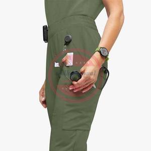 กางเกงสครับทางการแพทย์สำหรับผู้หญิงและผู้ชายกางเกงสครับพยาบาลออกแบบได้ตามต้องการ - Product Image 3