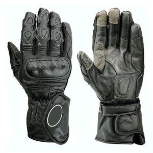Guantes de Cuero Transpirables e Impermeables Personalizados para Carreras, con Cierre de Gancho y Bucle, para Motociclismo Unisex, con Logotipo de Marca Privada - Product Image 1