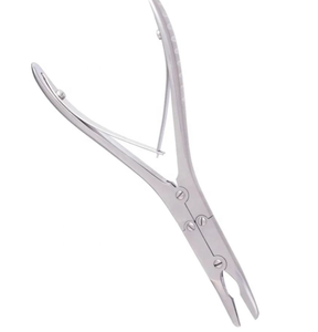 Instrument chirurgical manuel orthopédique Leskell en acier inoxydable Action composée Conception incurvée droite essentielle pour l'os Ronguer - Product Image 2