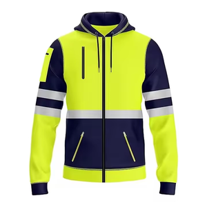 Hi Vis Quality Safety Reflective <b>Jumper</b> <b>Stylish</b> New Design Streetwear Hoodie With Reflector Working Wear Hoodie - Product Image 1