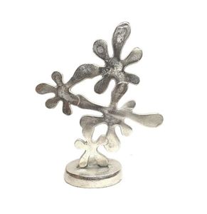 Bureau de salon personnalisé décoratif à vendre Sculpture en feuille coulée entièrement en aluminium avec bureau de salon personnalisé en nickel - Product Image 1