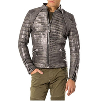 Veste d'hiver pour homme en cuir et toile, à capuche, col montant, manches longues, imperméable, coupe-vent, respirante, pour l'extérieur, service OEM