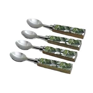 Juego de Cubiertos de Acero Inoxidable de Lujo con Mango de Resina, Apto para Lavavajillas, Utensilios de Cocina, Vajilla para Fiestas - Product Image 4