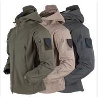 Veste imperméable chaude Softshell à capuche randonnée Camping veste hommes Camouflage extérieur respirant tactique coupe-vent veste