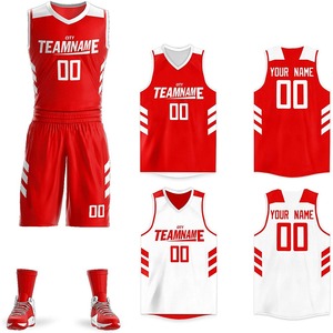 Maillot de basket-ball vierge réversible personnalisé, livraison rapide, uniforme de basket-ball court - Product Image 4