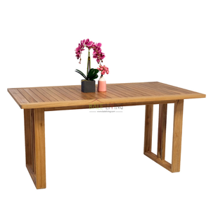 Mobilier de table à manger Offre Spéciale en bois de teck pour une utilisation intérieure, robuste et durable, style minimaliste - Product Image 1
