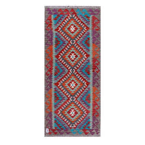 Tapis kilim d'Afghanistan Maimana 184 x 79 cm, tapis afghan traditionnel fait à la main - Product Image 1