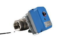 Vanne à boisseau sphérique électrique 2 voies 2'' en acier inoxydable 30 Nm DC24V pour contrôle de processus d'automatisation industrielle, conduite d'eau, OEM de haute qualité
