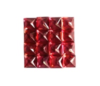 Saphir Jaune Naturel Vivaaz 2,5 mm Grade AAA, Taille Princesse Carrée Facettée, Certifié IGI, Traité Thermiquement, 0,14 Carat