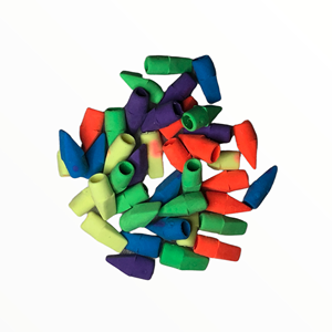 Boîte de 40 gommes à crayon de couleurs assorties - Product Image 1