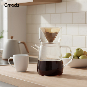 ชุดกาแฟดริปเปอร์แก้วโบโรซิลิเกตคุณภาพสูง ดีไซน์ใหม่ พร้อมกาน้ำ<span class=keywords><strong>ชา</strong></span> ชุดทำชาและกาแฟเกรดพรีเมียม - Product Image 4