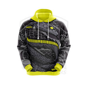 Vêtements décontractés Logo personnalisé Conception Noir/Jaune Sweats à capuche pour hommes Coton Polyester à manches longues Sublimation Hoodie - Product Image 1