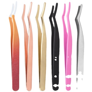 Pinces à épiler professionnelles pour extensions de cils, vente chaude 2024, outil de beauté, qualité supérieure, acier inoxydable, pointe pointue, sourcils - Product Image 3