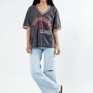 Camisetas de Malla Sublimadas Personalizadas al por Mayor, Uniformes Deportivos de Malla de Secado Rápido con Manga Corta y Estampado de Logotipo para Mujer - Product Image 3