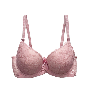 Reggiseno a Coppa Intera in Pizzo da Donna, Morbido e Traspirante, Senza Ferretto, Push-Up, Chiusura Frontale Regolabile, Imbottitura Sottile - Product Image 6