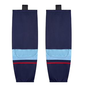 Chaussettes de hockey sur glace en tissu doux de conception directe d'usine vente en gros avec nom de l'équipe OEM et technique de sublimation - Product Image 6