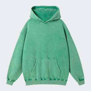 Sweat-shirts à capuche pour hommes en coton délavé, surdimensionnés, personnalisables, streetwear basique, sweat-shirts en molleton français pour hommes, en coton, à capuche - Product Image 5