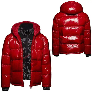 Chaqueta Acolchada para Hombre de Alta Calidad OEM, Cuello Alto, Logotipo Personalizado Impreso, Diseño Acolchado Brillante y Ligero, Invierno - Product Image 6