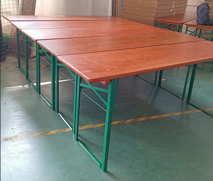 Banc de pique-nique pliable <span class=keywords><strong>couleur</strong></span> personnalisée pour <span class=keywords><strong>jardin</strong></span> en pin, ensemble <span class=keywords><strong>table</strong></span> et chaises en bois pour les événements - Product Image 1