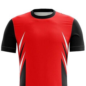 Uniforme de fútbol de ropa deportiva de servicio OME para hombres, Kit de uniforme de fútbol de equipo adulto de media manga con cuello redondo de Color rojo - Product Image 4