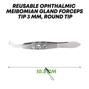 คีมคีบต่อมเมย์โบมีอัน 105 มม. ชุดเครื่องมือผ่าตัดแบบใช้มือ เครื่องมือจักษุวิทยา ดูแลดวงตา เครื่องมือผ่าตัดที่มีความแม่นยำ - Product Image 2