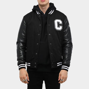 Orem personalizado bordado College Sports Varsity chaqueta bordado Bomber Flight Plain Blank hombres Varsity chaquetas - Product Image 1