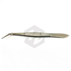 Pinces dentaires Meriam de haute qualité, pinces à coton et à pansements avec pinces à tissus, dotées d'un bec incurvé dentelé de type chirurgical - Product Image 6