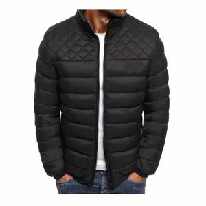 Blouson matelassé à capuche confortable avec design imperméable et réversible Logo frontal pour la superposition de chaleur sans volume en hiver - Product Image 1